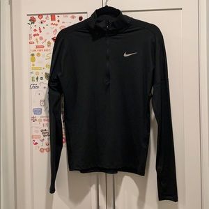 Black Nike Running thermal quarter zip